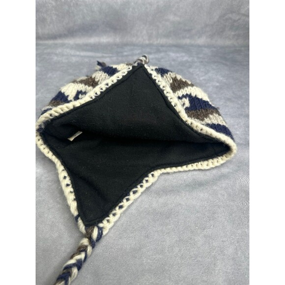 Hand knitted Sherpa wool beanie made in Nepal - Picture 6 of 6